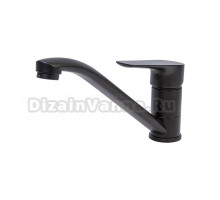 Смеситель для кухни 35k MIXLINE ML14-03BL б/отв п/гайку ЧЕРНЫЙ (без подводки)