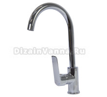Смеситель для кухни 35k MIXLINE ML15-031 высокий излив б/отв боковая п/гайку (без подводки)