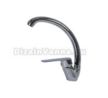 Смеситель для кухни 35k MIXLINE ML15-032 высокий излив б/отв боковая п/гайку (без подводки)