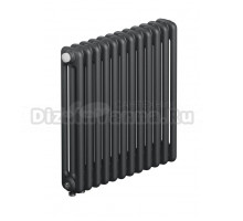 Радиатор стальной трубчатый TUBOG Classic Ventil 3057 DV1 3 трубы, 12 секций, нижнее универсальное подключение, титан RAL 9223 matt