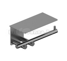 Держатель для туалетной бумаги Abber Osten 316 AA1830BGG брашированная оружейная сталь