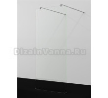 Душевая перегородка Wasserkraft Vechte 60W 60W46 110 см, стабилизатор хром, стекло прозрачное