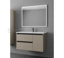 Мебель для ванной комнаты Veneciana Parino 100 подвесная, матовая бежевая