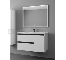 Мебель для ванной комнаты Veneciana Parino 100 подвесная, матовая белая