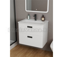 Тумба с раковиной Veneciana Tuscany 80 подвесная, матовая белая