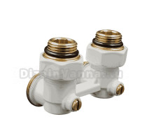 Узел нижнего подключения PrimoClima PCC3412ASW 1/2"х3/4" EK, угловой, белый