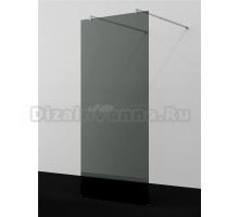 Душевая перегородка Wasserkraft Vechte 60W 60W39-TG 90 см, стабилизатор хром, стекло тонированное