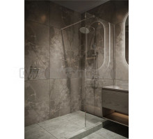 Душевая перегородка Knotlor Velum Crystal WI090 90х200 см, профиль хром, стекло прозрачное