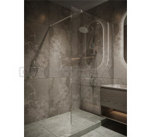 Душевая перегородка Knotlor Velum Crystal WI120 120х200 см, профиль хром, стекло прозрачное