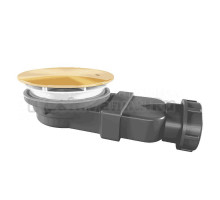 Сифон для поддона GuteWetter 00.802GLM 90 мм, золото
