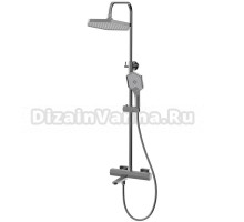 Душевая стойка Haiba HB24726-3 с термостатом, оружейная сталь