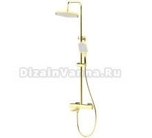 Душевая стойка Haiba HB24726-5 с термостатом, золото