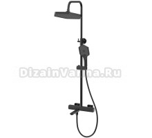 Душевая стойка Haiba HB24726-7 с термостатом, черная