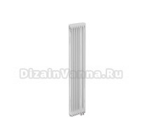 Радиатор стальной трубчатый Теплофорт 200160 вертикальный, 3 трубы, 8 секций, дизайнерский, нижнее правое подключение, RAL 9016 Gloss