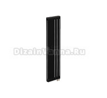 Радиатор стальной трубчатый Теплофорт 200166 вертикальный, 3 трубы, 10 секций, дизайнерский, нижнее правое подключение, RAL 9005