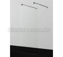 Душевая перегородка Wasserkraft Vechte 60W 60W44MB 100 см, стабилизатор матовый черный, стекло прозрачное