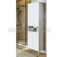 Шкаф-пенал для ванной Aqwella Vancouver 55 матовый белый