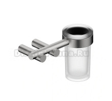 Стакан для ванной Abber Osten 316 AA1860BST настенный, сталь, стеклянный