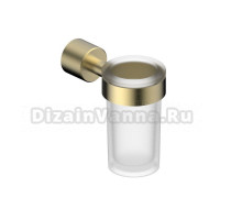 Стакан для ванной Abber Osten 316 AA1861BG настенный, золото, стеклянный