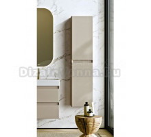 Шкаф-пенал для ванной Aqwella 5 stars Geometria 35 L/R морская дюна