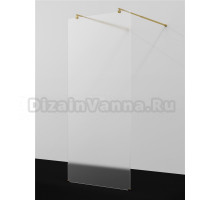 Душевая перегородка Wasserkraft Vechte 60W 60W40PG-MG 120 см, стабилизатор глянцевое золото, стекло матовое