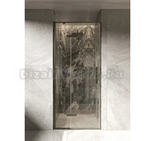 Душевая дверь в нишу Knotlor Shell HDIP0 90х200см, профиль оружейная сталь, стекло прозрачное