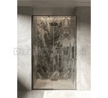 Душевая дверь в нишу Knotlor Shell HDIP1 120х200см, профиль оружейная сталь, стекло прозрачное