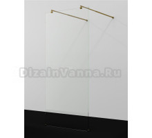 Душевая перегородка Wasserkraft Vechte 60W 60W46BG 110 см, стабилизатор матовое золото, стекло прозрачное