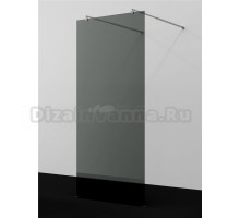 Душевая перегородка Wasserkraft Vechte 60W 60W44BN-TG 100 см, стабилизатор никель, стекло тонированное
