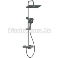 Душевая стойка Haiba HB24537-7 с термостатом, черная