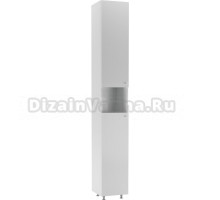 Шкаф-пенал для ванной Айсберг Промо 30 универсальный белый