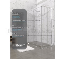 Душевой уголок Triton Фикс 120x90 см, без поддона, профиль хром