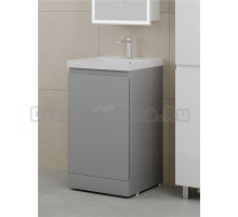 Тумба под раковину без столешницы Style Line Батлер Люкс Plus 50 напольная, матовая серая