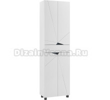 Шкаф-пенал для ванной Домино Vector DV6605PR 55 белый