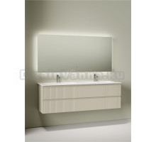 Комплект Тумба для комплекта Sancos Snob T 80, beige soft 2 шт + Мебельная раковина Ceramicanova Grace CN7023 + Донный клапан для раковины Ceramicanova CN2000, 2 шт+ Смеситель для раковины Sancos Etna, хром, SC9001CH 2 шт + Зеркало для ванной комнаты Sanc