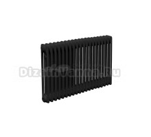 Радиатор стальной трубчатый Теплофорт 200144 3 трубы, 20 секций, нижнее правое подключение, RAL 9005