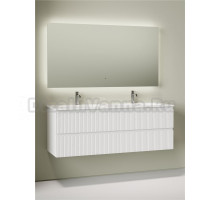 Комплект Тумба для комплекта Sancos Snob T 70, bianco 2 шт + Мебельная раковина Ceramicanova Grace CN7022 + Донный клапан для раковины Ceramicanova CN2000 2 шт+ Смеситель Sancos Etna, хром, SC9001CH 2 шт + Зеркало для ванной комнаты Sancos Square 1400х800