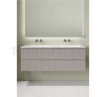 Тумба с раковиной Sancos Snob T 70 doha soft, 2 шт, раковина Ceramicanova Grace CN7022wx с двумя чашами, без отверстий под смеситель