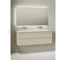 Комплект Тумба для комплекта Sancos Snob T 70, beige soft 2 шт + Мебельная раковина Ceramicanova Grace CN7022wx + Донный клапан для раковины Ceramicanova CN2000 2 шт+ Смеситель Sancos Etna, с внутренней частью C9004CH 2 шт + Зеркало для ванной комнаты San