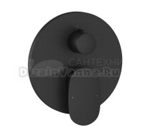 Встраиваемый смеситель для душа и ванны Ravak Spring SG 065.20BL.O2 черный матовый