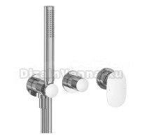 Встраиваемый смеситель для душа и ванны Ravak Spring SG 065.00CR.O2+S хром