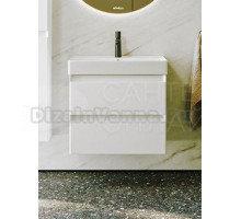 Тумба с раковиной Aqwella 5 stars Geometria 65 подвесная, 2 ящика, белая