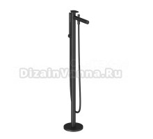 Напольный смеситель для ванны с душем Ravak Spring SG 080.20BL черный матовый