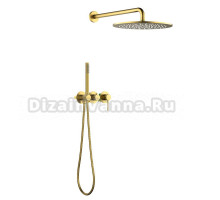 Душевой комплект Timo Saona SX-2349/20SM С ВНУТРЕННЕЙ ЧАСТЬЮ, золото шлифованное