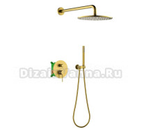 Душевой комплект Timo Saona SX-2369/20SM С ВНУТРЕННЕЙ ЧАСТЬЮ, золото шлифованное