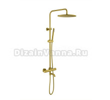 Душевая стойка Timo Saona SX-2380/20 с термостатом, золото шлифованное