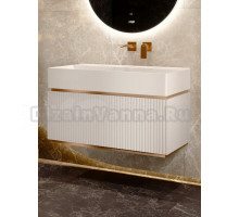 Тумба под раковину без столешницы Jorno Filoro 90 подвесная, белая