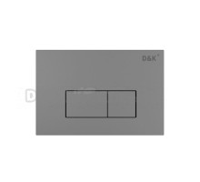 Кнопка смыва для унитаза D&K Rhein DB1499006 пластик, цвет матовый графит