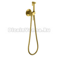 Гигиенический душ Timo Saona 2338/20SM со смесителем, С ВНУТРЕННЕЙ ЧАСТЬЮ, золото шлифованное