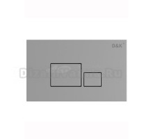 Кнопка смыва для унитаза D&K Quadro DB1519001 пластик, цвет глянцевый хром